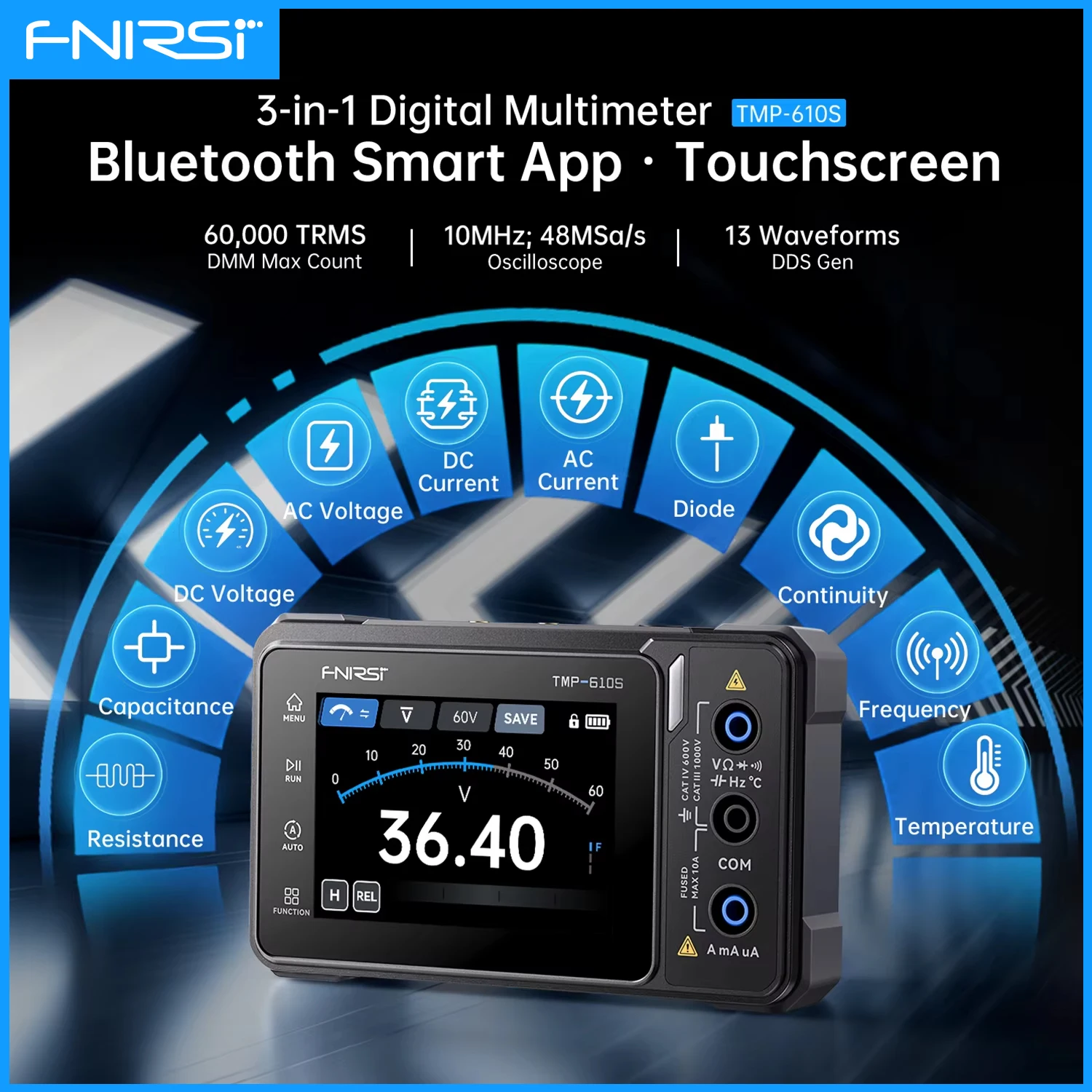 Electronics Repair App - FNIRSI TMP-610S 3 w 1 Oscyloskop