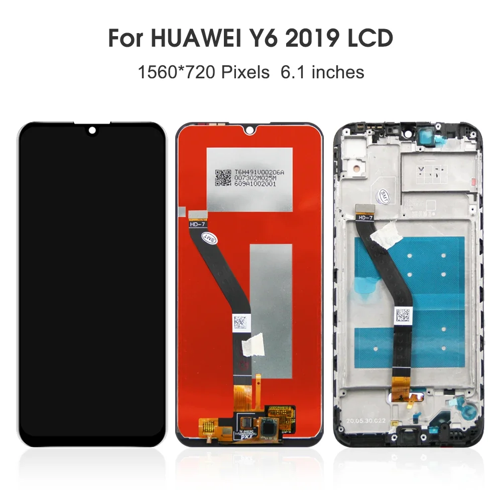 For HUAWEI Y6 2019 6.09\'\'For MRD-LX1F LX1 LX3 LX1N LCD Display Touch Screen Digitizer Assembly Replacement