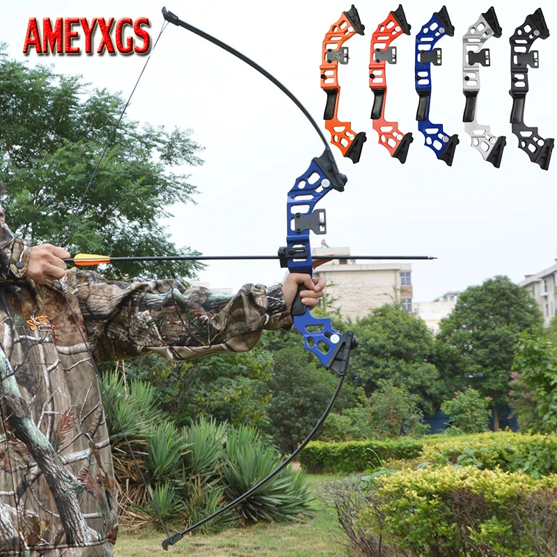 

50" Archery Straight Bow Recurve Bow 30-40lbs Adjustable Takedown 5 color Outdoor Fishing Hunting Shooting