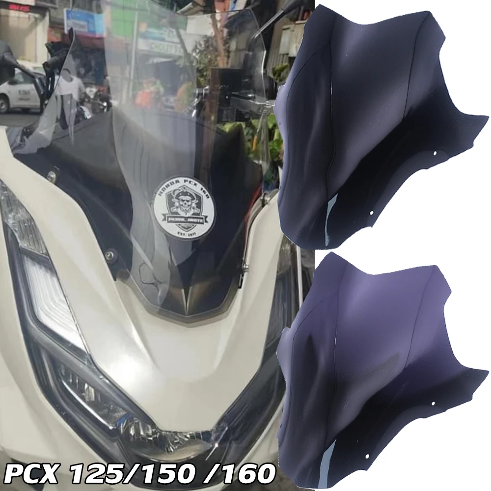 Motorcycle Windshield Touring Windscreen Wind Deflectors For Honda PCX 160 125 150 PCX150 2019 2020 2021 2022 PCX160 Accessories