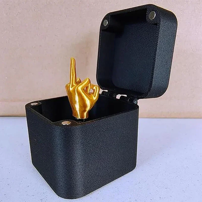 Goldfinger Middle Of Finger Surprise Gift Box Spoof Hand Prank Pop-up Gift Christmas Interesting  Office Prank Desk Decoration