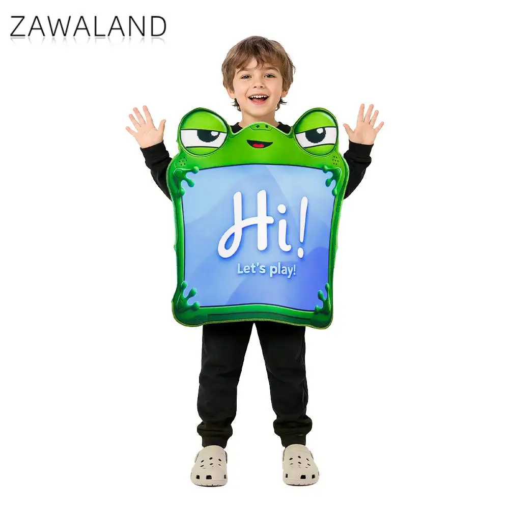 Zawaland Funny Smart Tablet Cosplay Costume Sponge Suit Carnival Parade Fancy Dress Up Novelty Funny Frog Game Screen Outfit - view 4