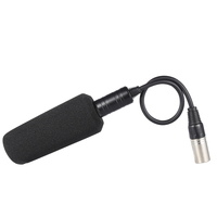 Video Recording Microphone Interview Stereo Condenser Unidirectional Mic for Sony Panosonic Camcorders--XLR Interface