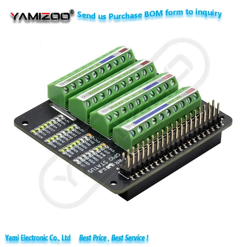 Gpio expansion extension board schrauben anschluss hut für himbeer pi 2b/3b/3b/4b/null/null w – Detail 2