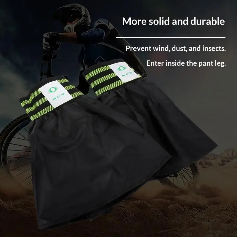 Men's Waterproof Leg Gaiters Low Cut Breathable Boot Covers Adjustable Snow Gaiters for Cycling Hiking Trail