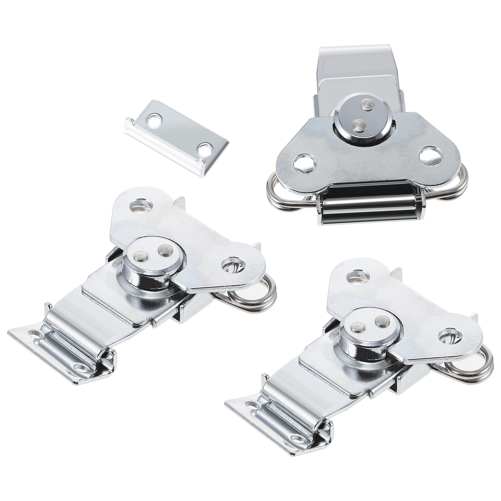 

3 Pcs Stainless Steel Butterfly Latches 304 Spring Loaded Durable Buckles for Wooden Box Gift Home Office Shop Hardware