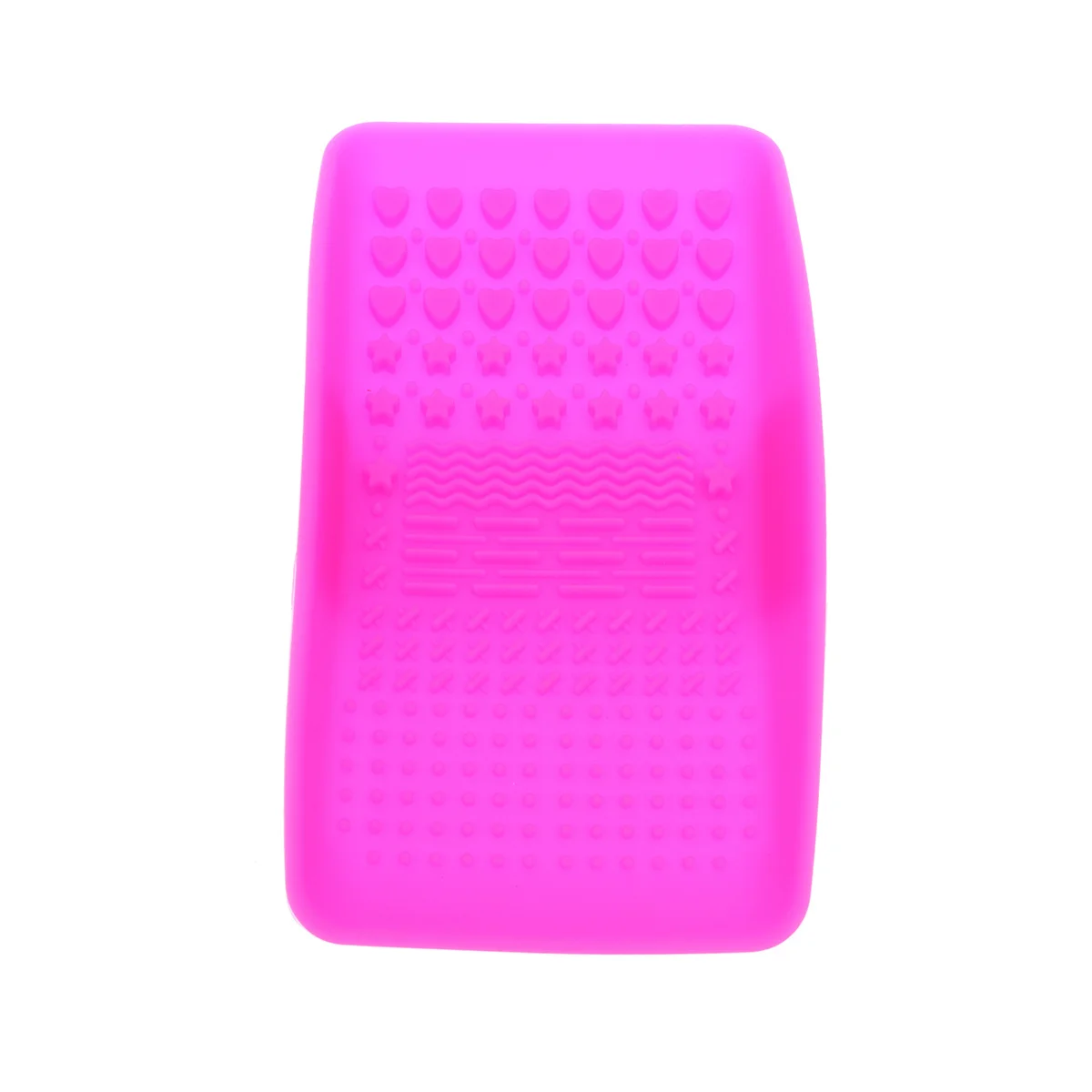 1pc tampone di pulizia in silicone rosato per il lavaggio del trucco durevole tappetino per scrubber strumento spazzola tampone per pulizia spazzola per trucco tappetino per pulizia