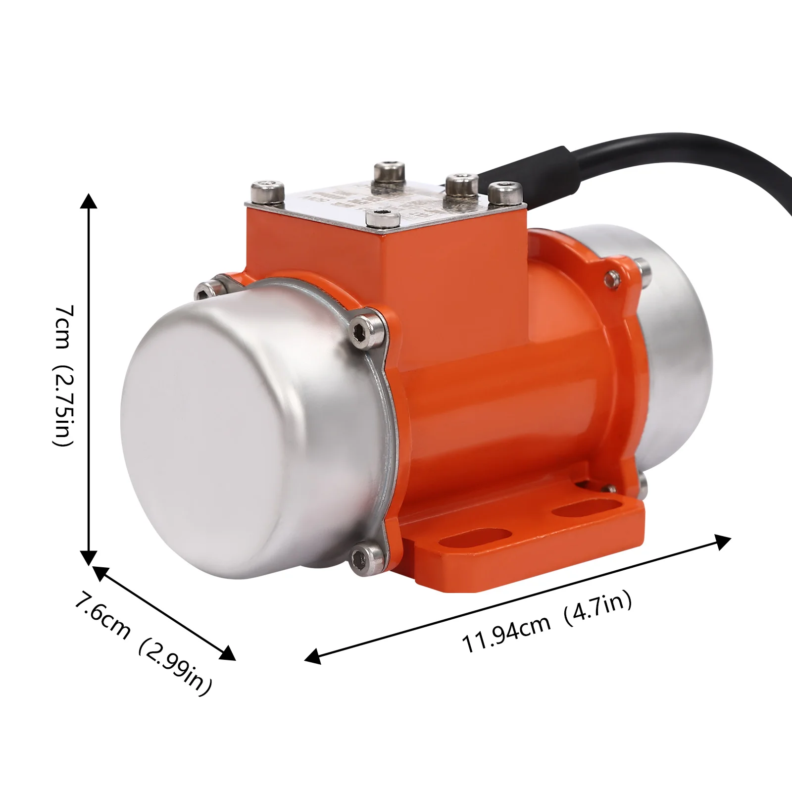 50W Brushless Concrete Vibrator Motor with Adjustable Speed, IP65 Waterproof, Bearings, and Easy Installation