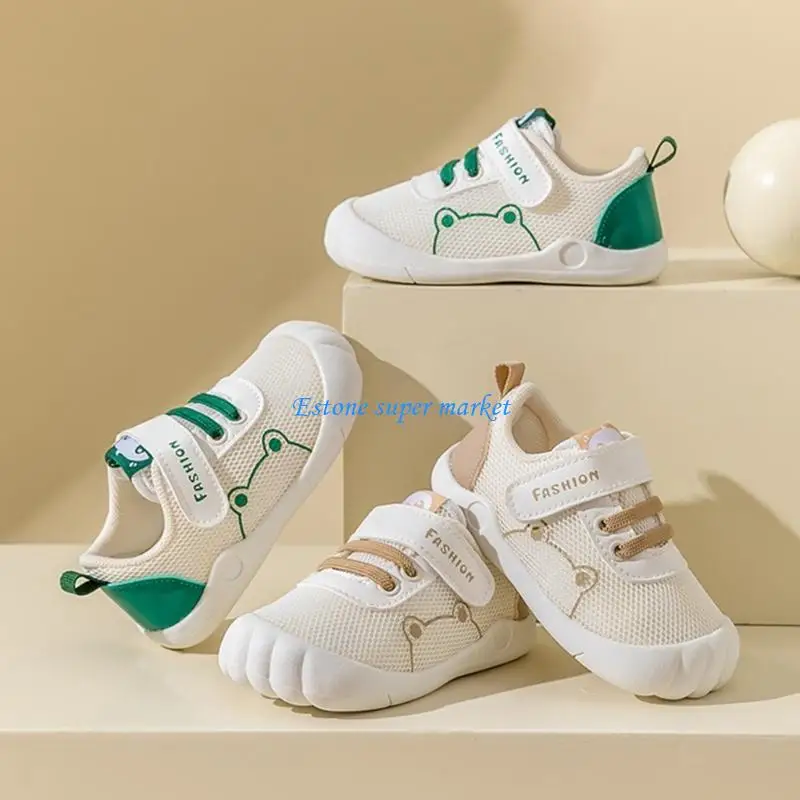 090B أحذية أطفال قابلة للتنفس وإغلاق قابل للتعديل أحذية أطفال أنيقة وعملية #4