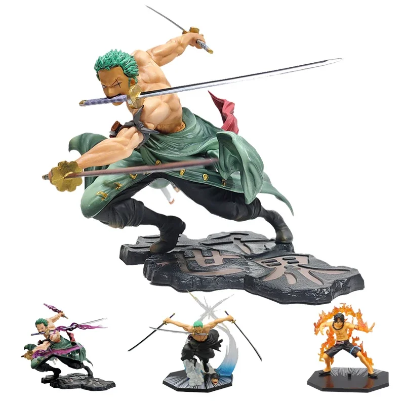 One Piece Luffy Figure Roronoa Zoro Three-Blade Sa-Maximum Manga Anime Statue PVC Action Collection Model Toys For Children