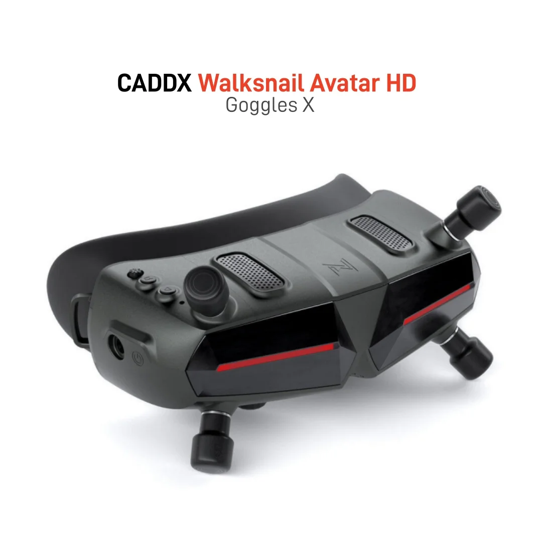 CADDX  Walksnail Avatar HD Goggles X 1080P/100FPS FOV50 Built-in Gyro Wi-Fi Module 7-26V for FPV Airplane