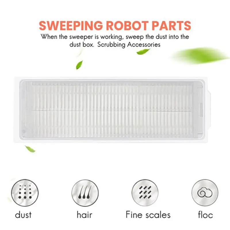 [NEWA08R】 Mop 2 /3C Vacuum Washable HEPA Filter Spare Parts Accessories For MIJIA M30 PRO C107 / Mijia Robot Vacuum 4PCS