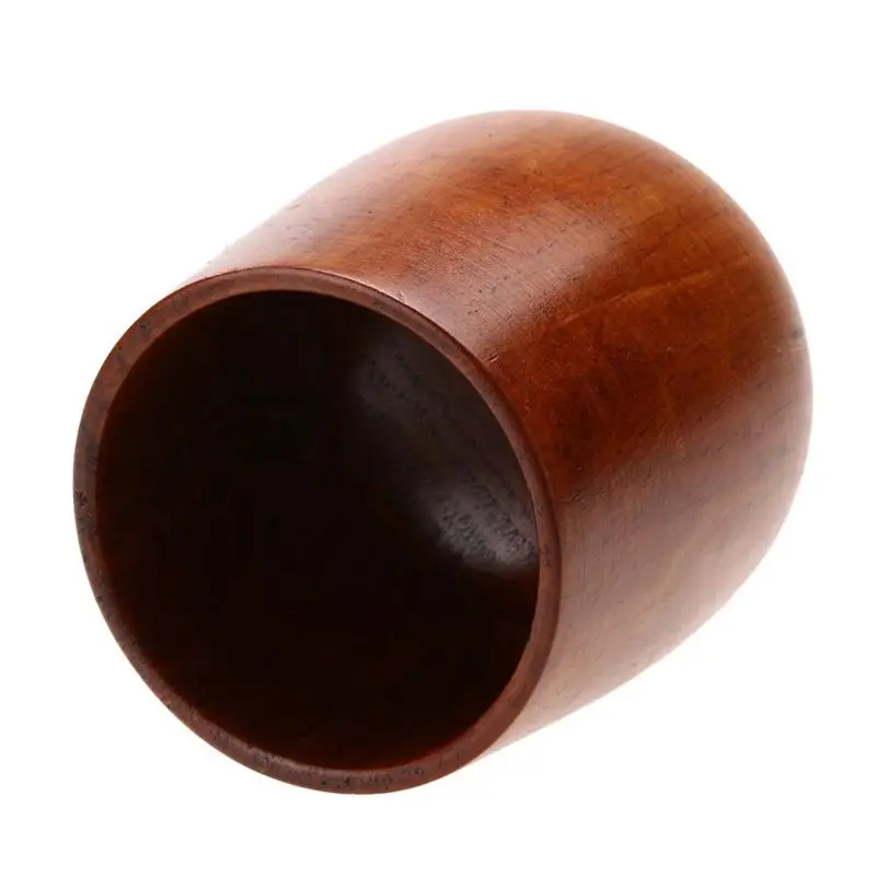 ABJI-Primitive Handmade Natural Wood Wooden Cup Breakfast Beer Milk Tea Mug