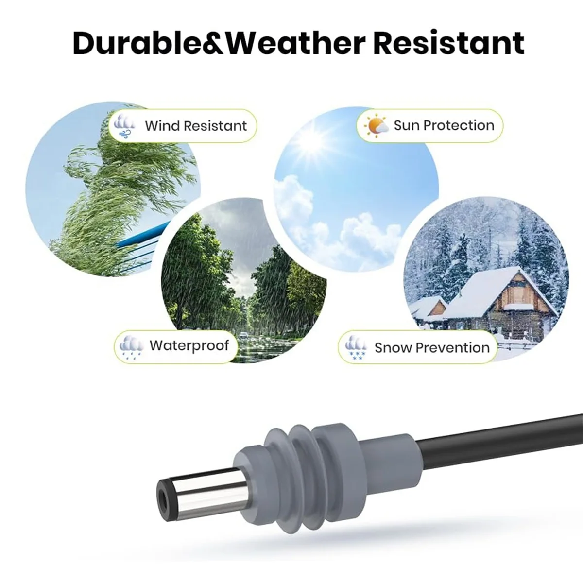 Премиум-кабель для зарядки постоянного тока с уплотнительным кольцом Starlink Mini, 3 метра/10 футов для мини-кабеля питания Starlink с переключателем для грузовиков, лодок, автофургонов