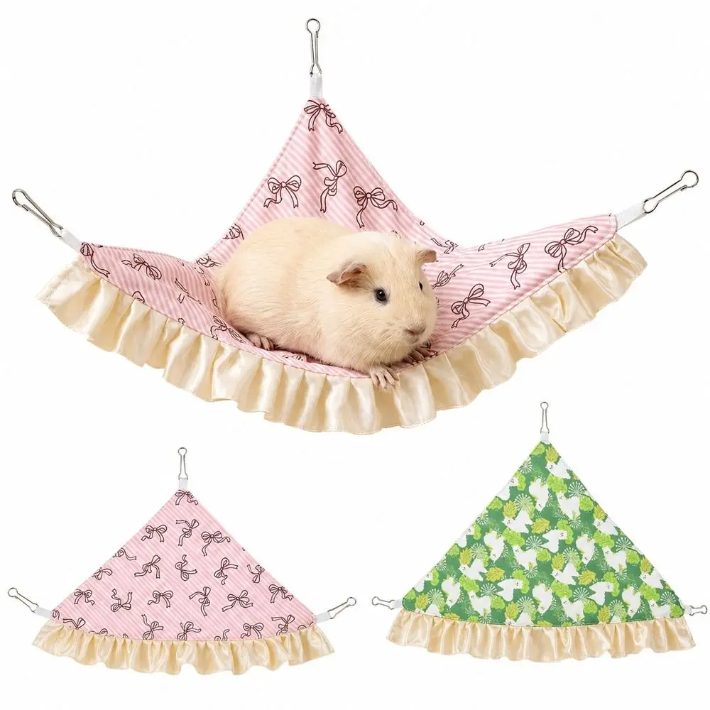 Breathable Breathable PET Hammock Metal Corner Hanging Guinea Pig Compact Small Pet Hammock For Squirrel