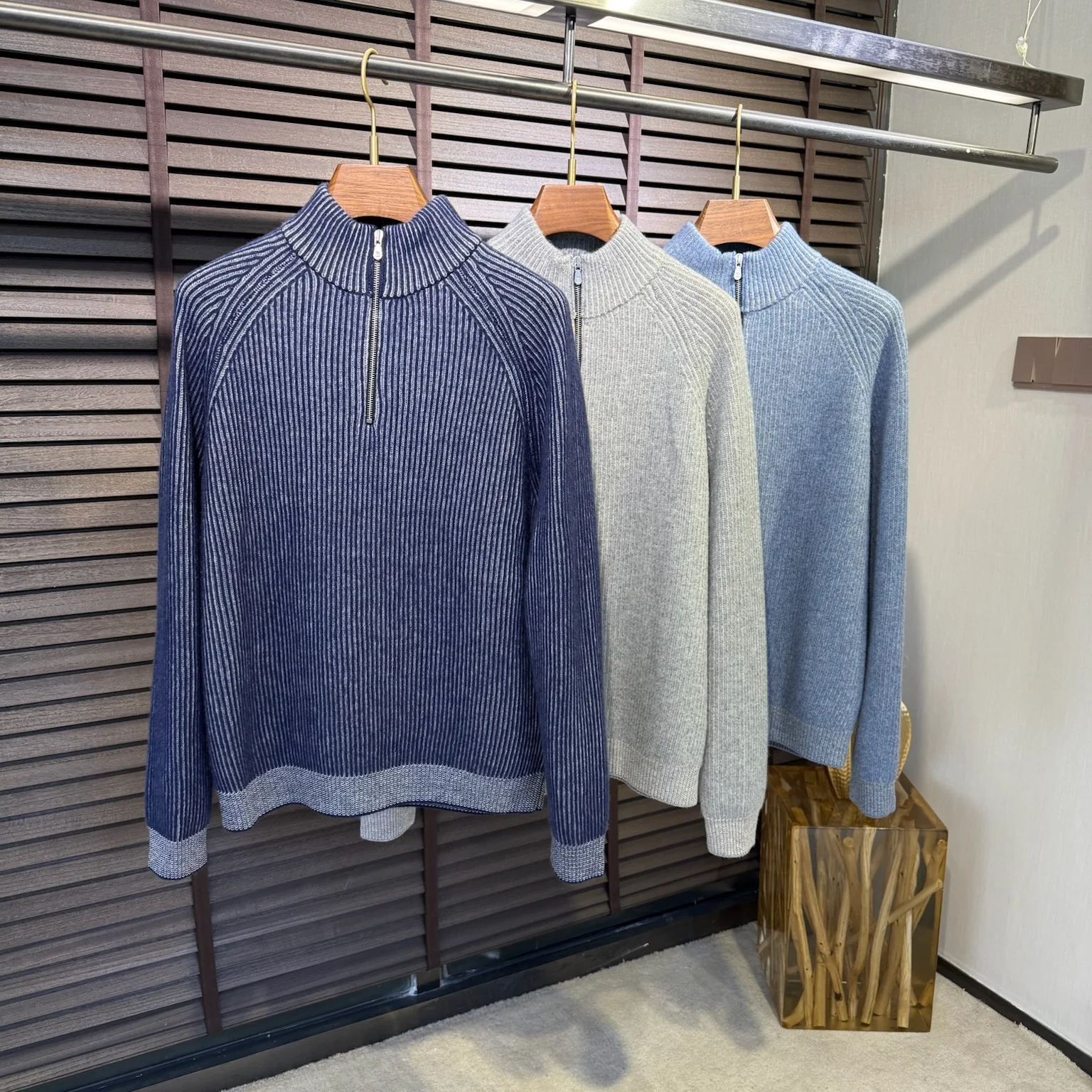 

BC Italian wool cashmere casual old money style knitted sweater