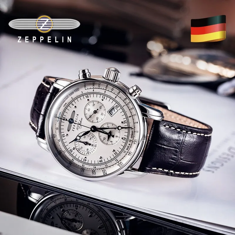 2026 New Zeppelin Dirigeable Version Commémorative Montre Pour Hommes Rétro Affaires Loisirs Montre Pour Hommes Montre De Mode