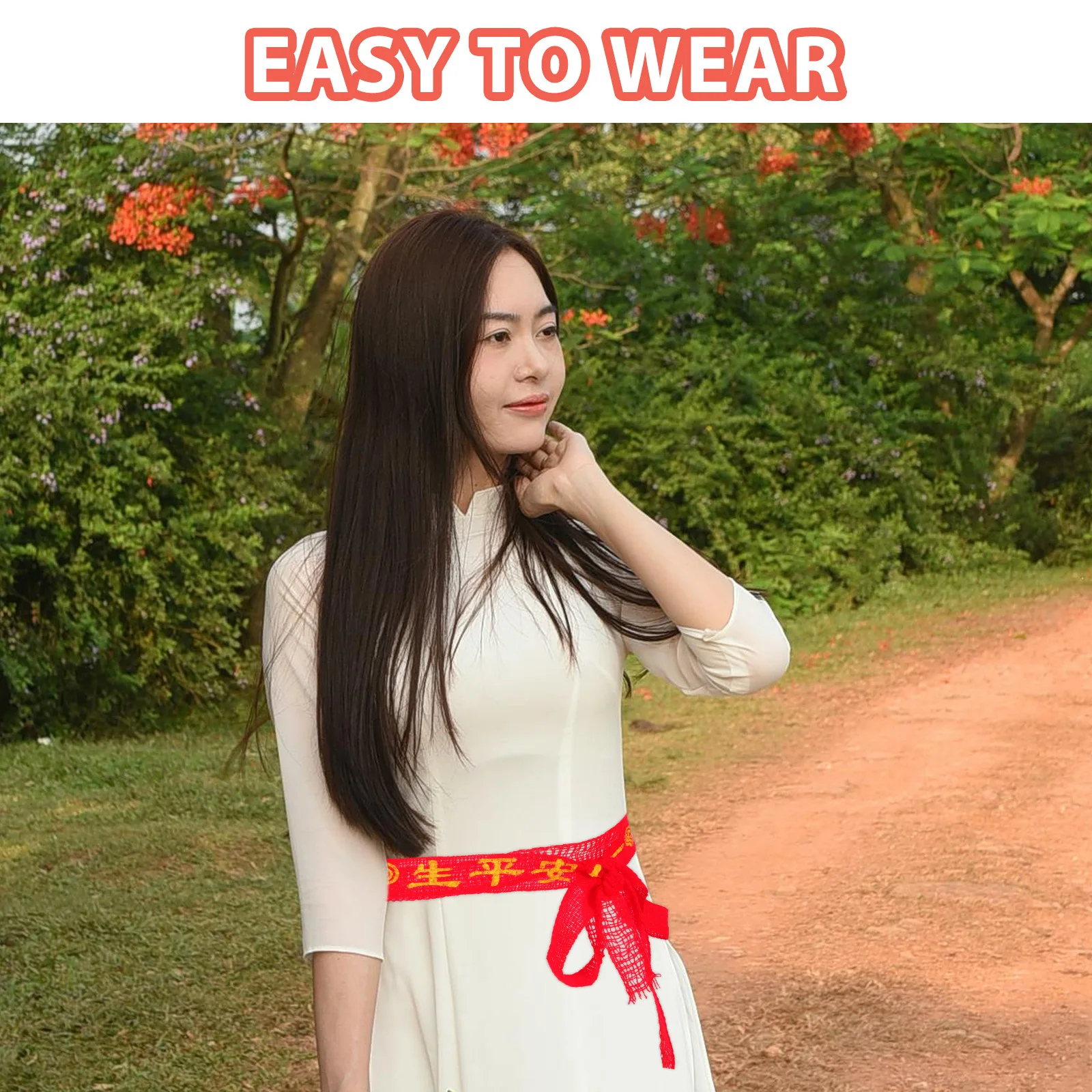 20 قطعة حزام خصر أحمر للرجال والنساء التقليدية المنسوجة محظوظ فنغ شوي حبل وشاح حزام خفيف الوزن لفستان الجينز الأحمر حماية