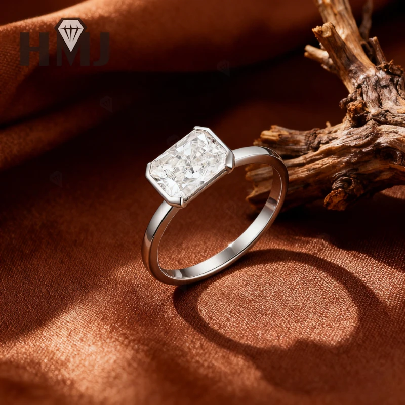 2 قيراط مويسانيتي مشع قطع خاتم أنيق تألق سوليتير تصميم للنساء المشاركة الزفاف هدية الذكرى السنوية #1