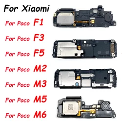 Loud Speaker For Xiaomi Poco M6 Pro M4 M3 Pro 5G F1 F3 F4 GT F5 M5 M4 5G New Bottom Loudspeaker Buzzer Ringer Flex Cable Parts