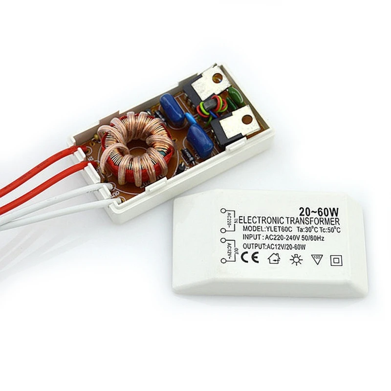 220V to 12V Electronic Converter 20-60W Segmentation Drop Shipping