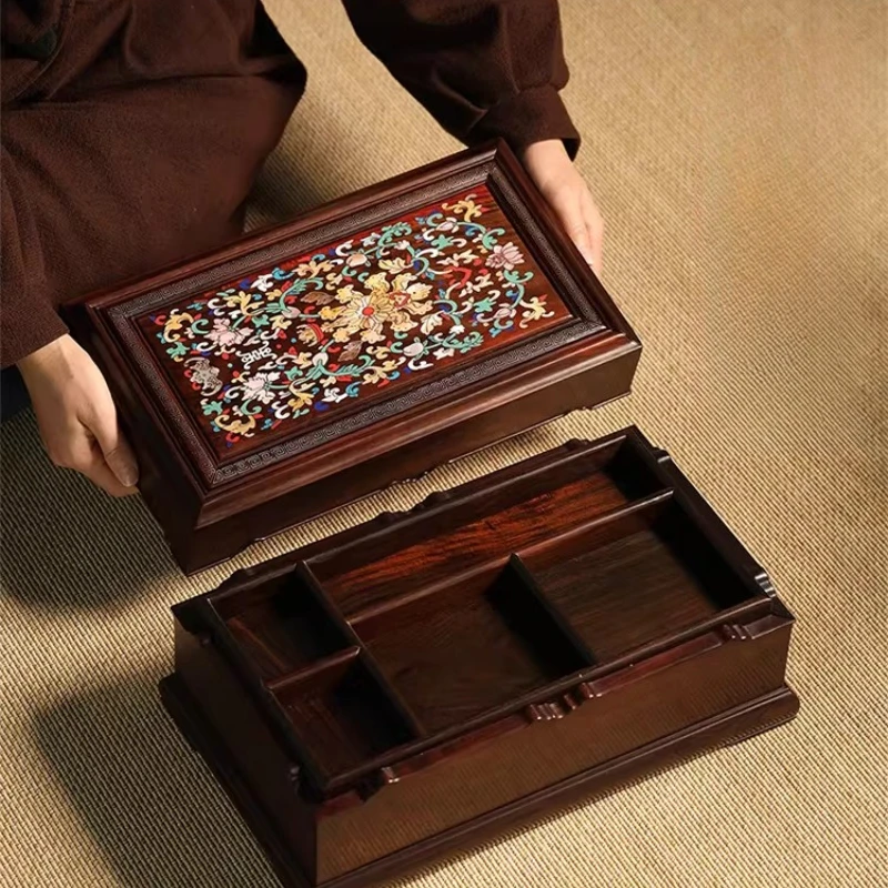 

Элитный шкатулка для украшений из красного дерева, коллекция Wenwan, в китайском ретро-стиле