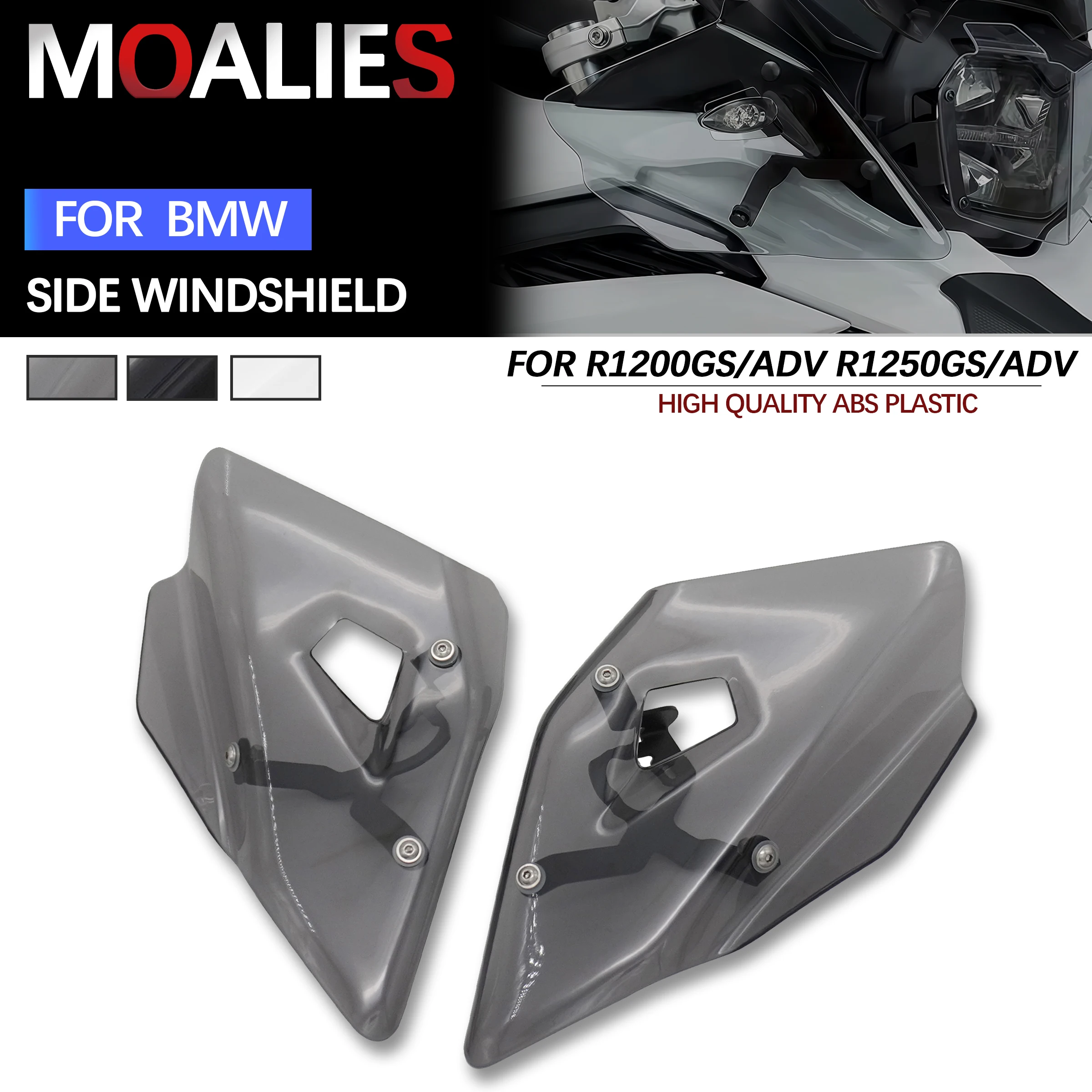 

For BMW R1200GS LC 2013-2021 R1250GS F850GS F750GS 2018-2022 2023 Motorcycle Turn Signal Wind Deflector Windscreen Windshield