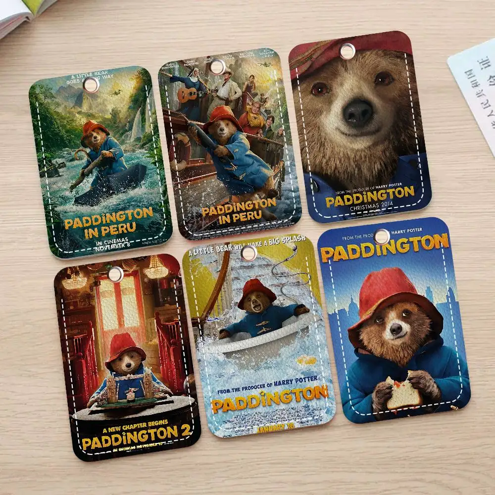 حامل شخصي لفيلم الأطفال الكلاسيكي P-Paddington مناسب لبطاقة البنك، والمترو الأنفاق، وبطاقة محفظة بطاقة الحافلة #1