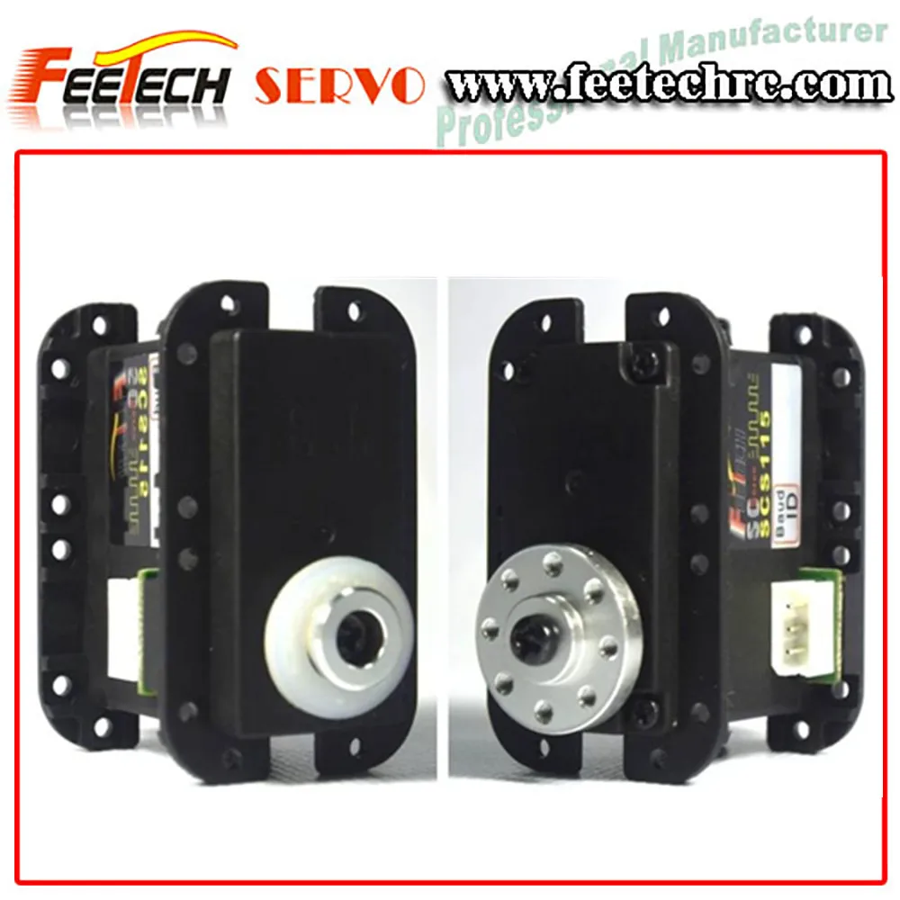 15KG Large Torque Digital Dual Shaft Metal Gear Coreless Serial Control BUS Servo for DIY Smart Robot SCS115 Robotics Education