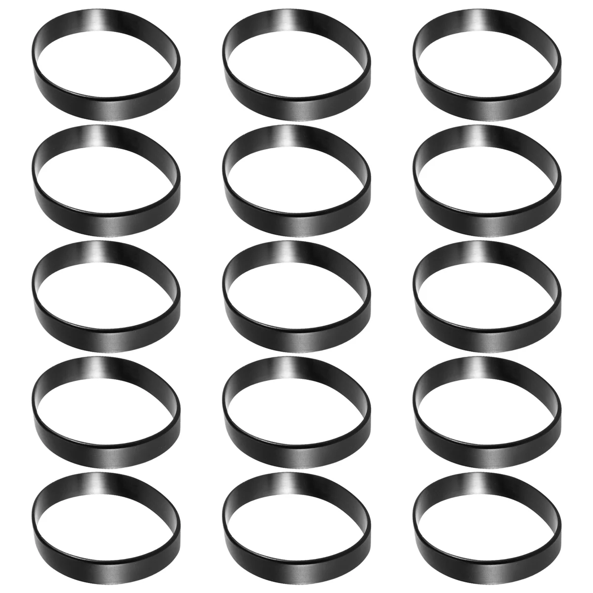 

ABQR 15 PCS Bracelet Bangle Rubber Black Sport 12 mm Band TOP