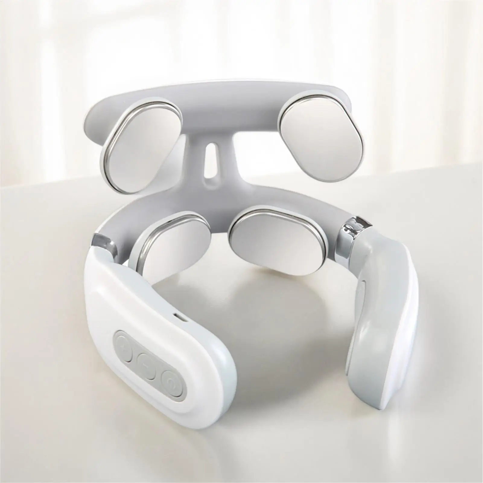 4-Head Neck Massager, USB Rechargeable with Heat