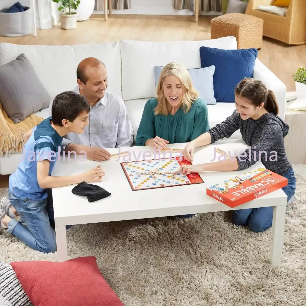 Classic Scrabble spelling game, battle to fill in words in English, memorize vocabulary, spell German