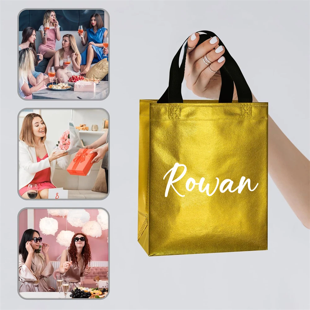 1PCS Custom Name Tote Bag Personalized Wedding Bridesmaid Thank You Gift Bag Beach Trips Party Decoration Customized Tote Bag