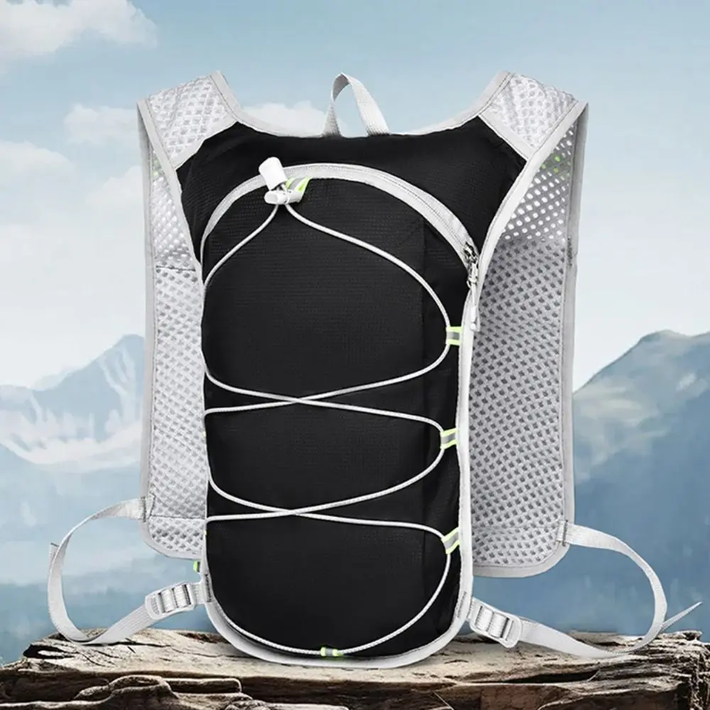 Breathable Running Hydration Vest Waterproof Ultra-light Running Hydration Bag Multiple Pockets Nylon Material Water Backpack