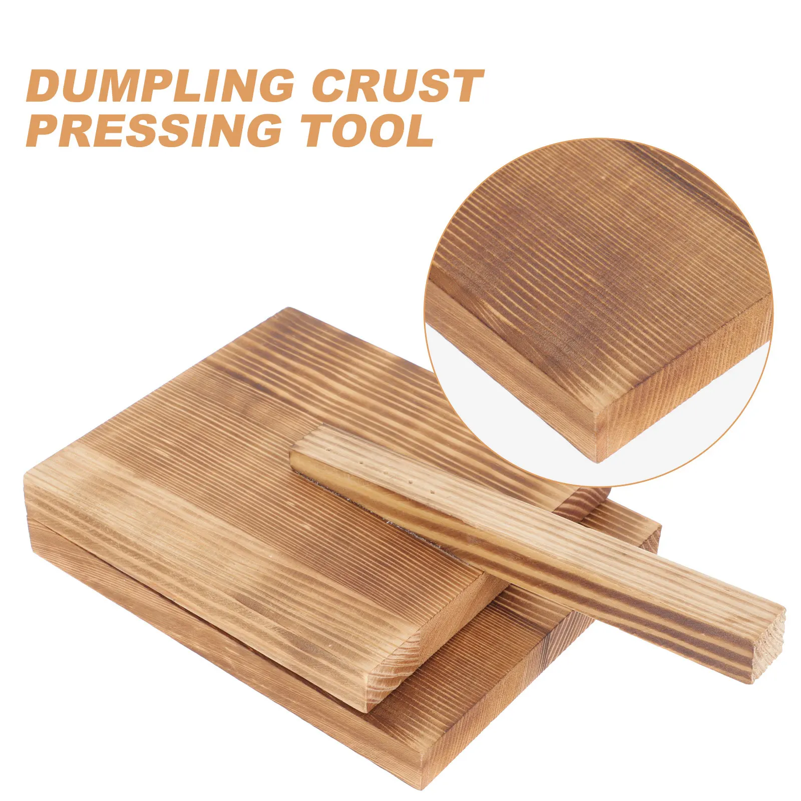 

1 set Dumpling Presser Wooden Dough Pressing Tool Food Grade Handmade Skin Maker Molds Women Easy Use Adjustable Thickness