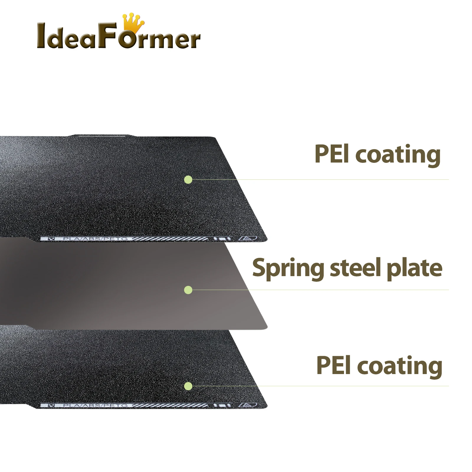 

For Bambulab A1 X1 P1P P1S PLA Plate 2025 Cold Plate PEI Coating Build Plate 257x257 Bambu lab Build Plate 3d Printer Parts