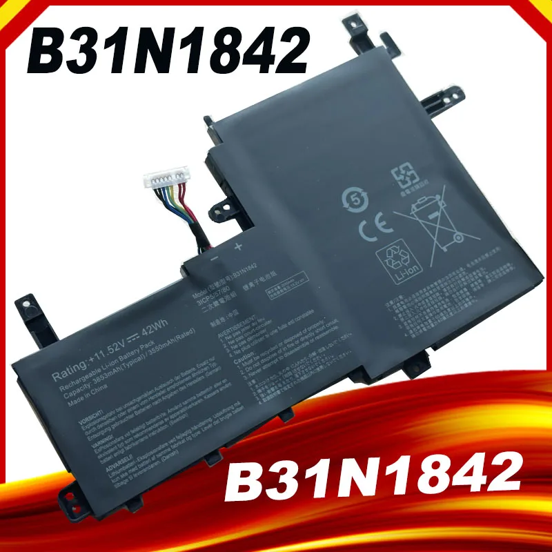 

NEW B31N1842 Laptop Battery For ASUS VivoBook 15 F513EA K513E KM513UA M513IA S513EA S531F S533UA X513EA X531FA X531FL Series