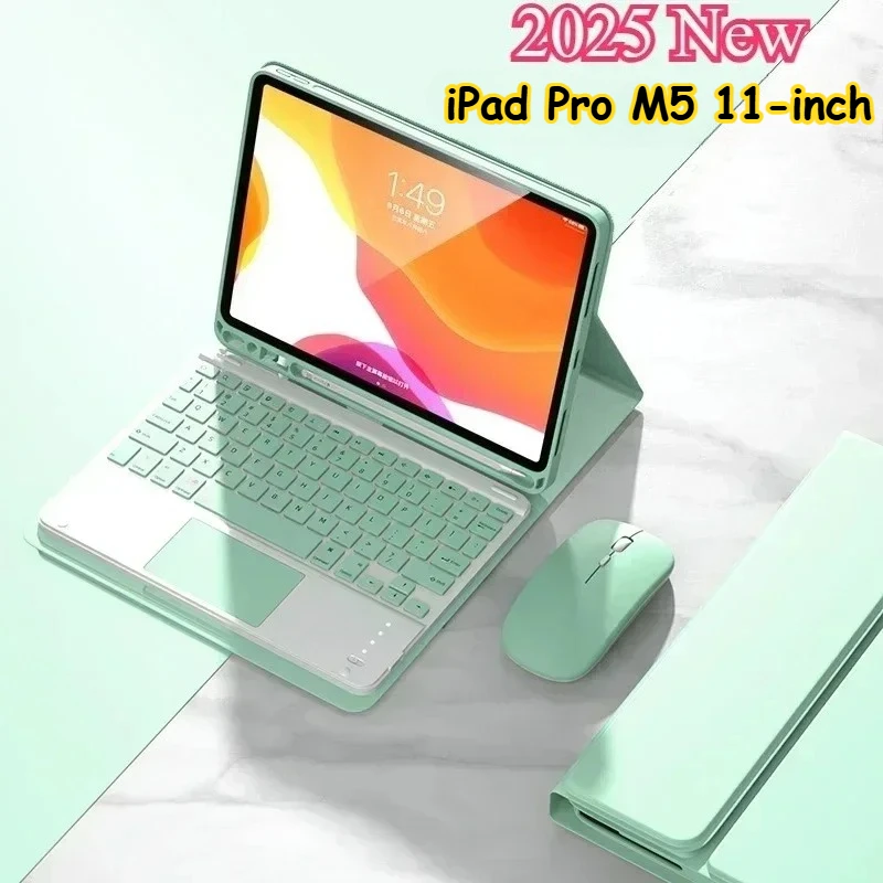 

Для iPad Pro M5 11-дюймовый противоударный чехол для планшета Pro 6-го поколения A3357 A3358 A3359 Funda For Pro M5 2025 New Touch Keeyboard