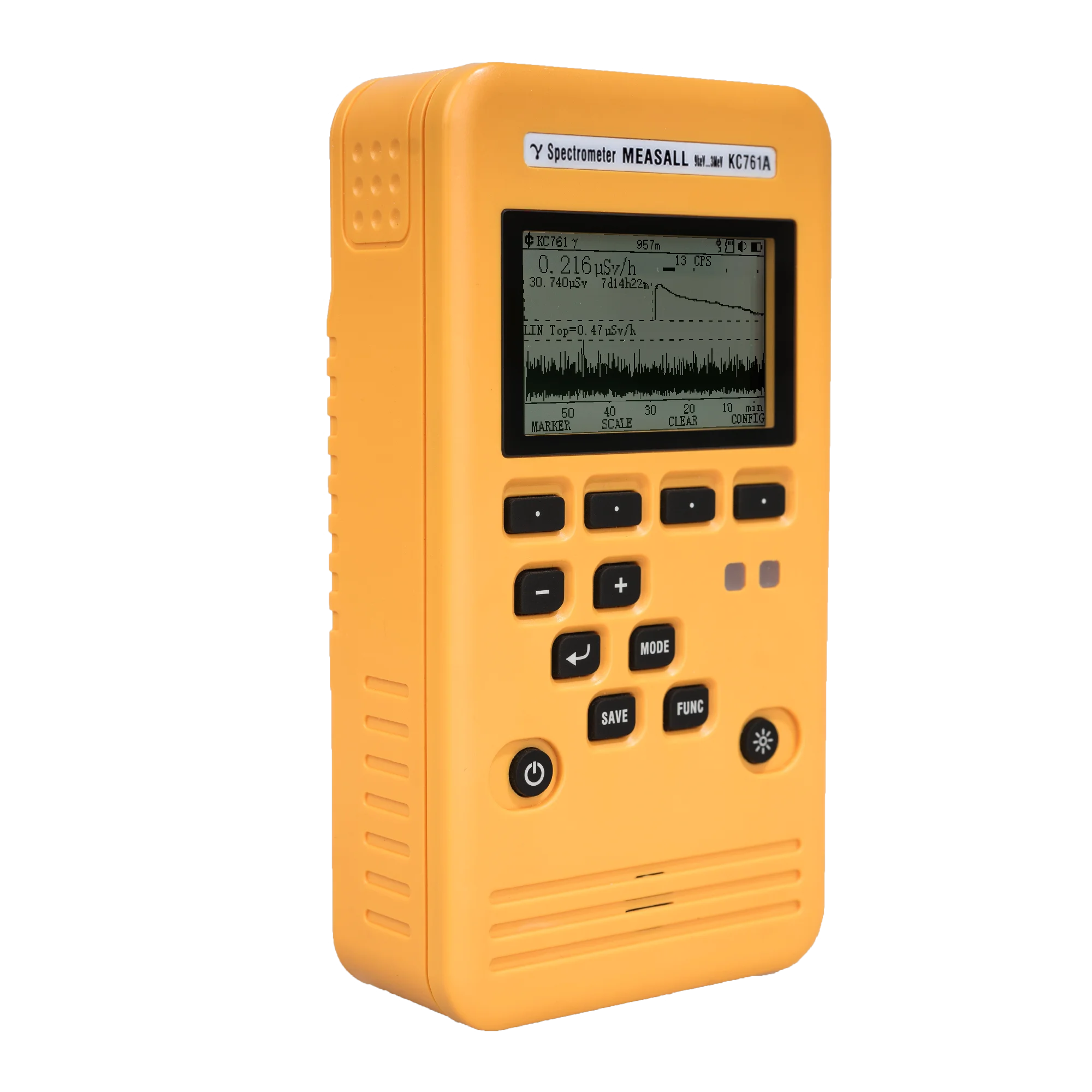 Professional nuclear radiation detection alarm dose nuclide identification cloud remote KC761A handheld energy spectrum analyzer