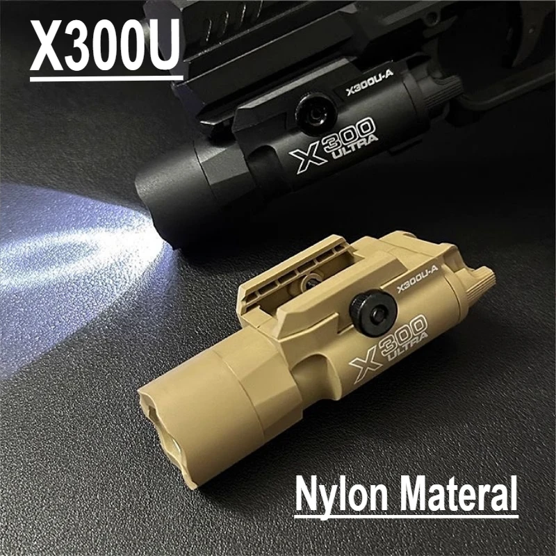 

Тактический Surefire X300 X300U, нейлоновый пистолет, стробоскоп, светодиодный светильник, подходит для рейки 20 мм, страйкбольный подвесной охотничий фонарик
