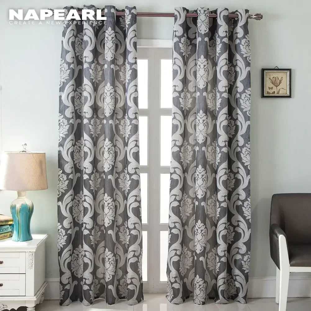 Semi Blackout Curtains Modern Curtains For Bedroom Kitchen Gray Thick For Living Room Custom Made Curtains Window Decoration