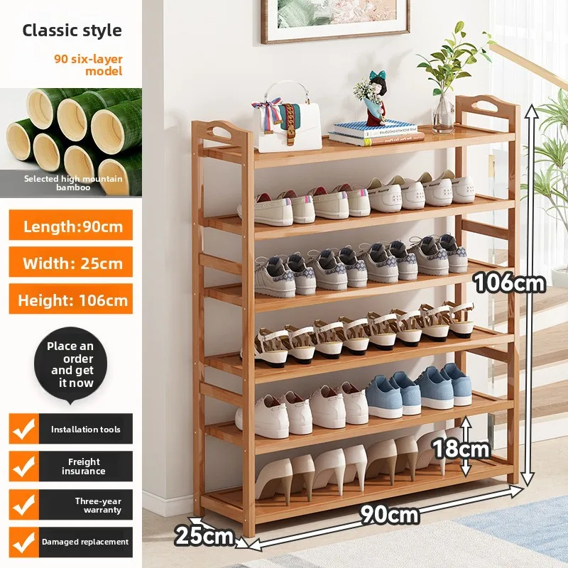 Household Goods Simple Multi-layer Space Saving Household Storage Artifact Bedroom Dormitory Rental Room Indoor Shoe Cabinet