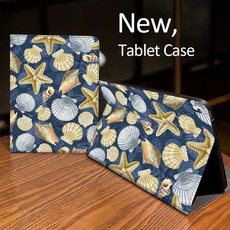 

Cartoon Ocean Animal Pattern Case For iPad Pro mini Air 1 2 4 3 5 6 7 8gen 9gen 11 M2 M3 M4 6th 7th 10th 11th Gen 2025 Tablet