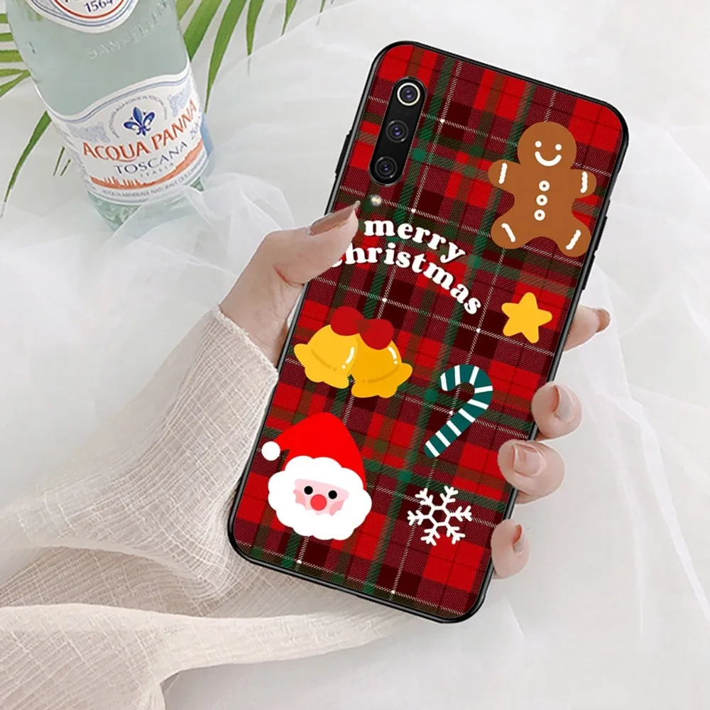 Christmas Cartoon New Year Gift Phone Case For Xiaomi Mi 5X 8 9 10 11 12 lite pro 10T PocoX3pro PocoM3 Note 10 pro lite