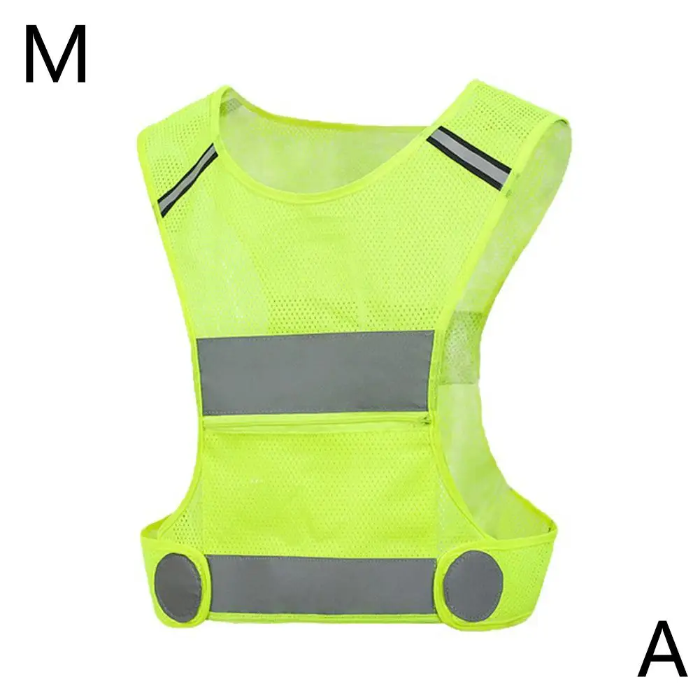Reflecterend Vest Verstelbaar Ademend Lichtgewicht Veiligheidsvest Hoge Zichtbaarheid Jogging Fietsnacht Hardlopen Sportvest