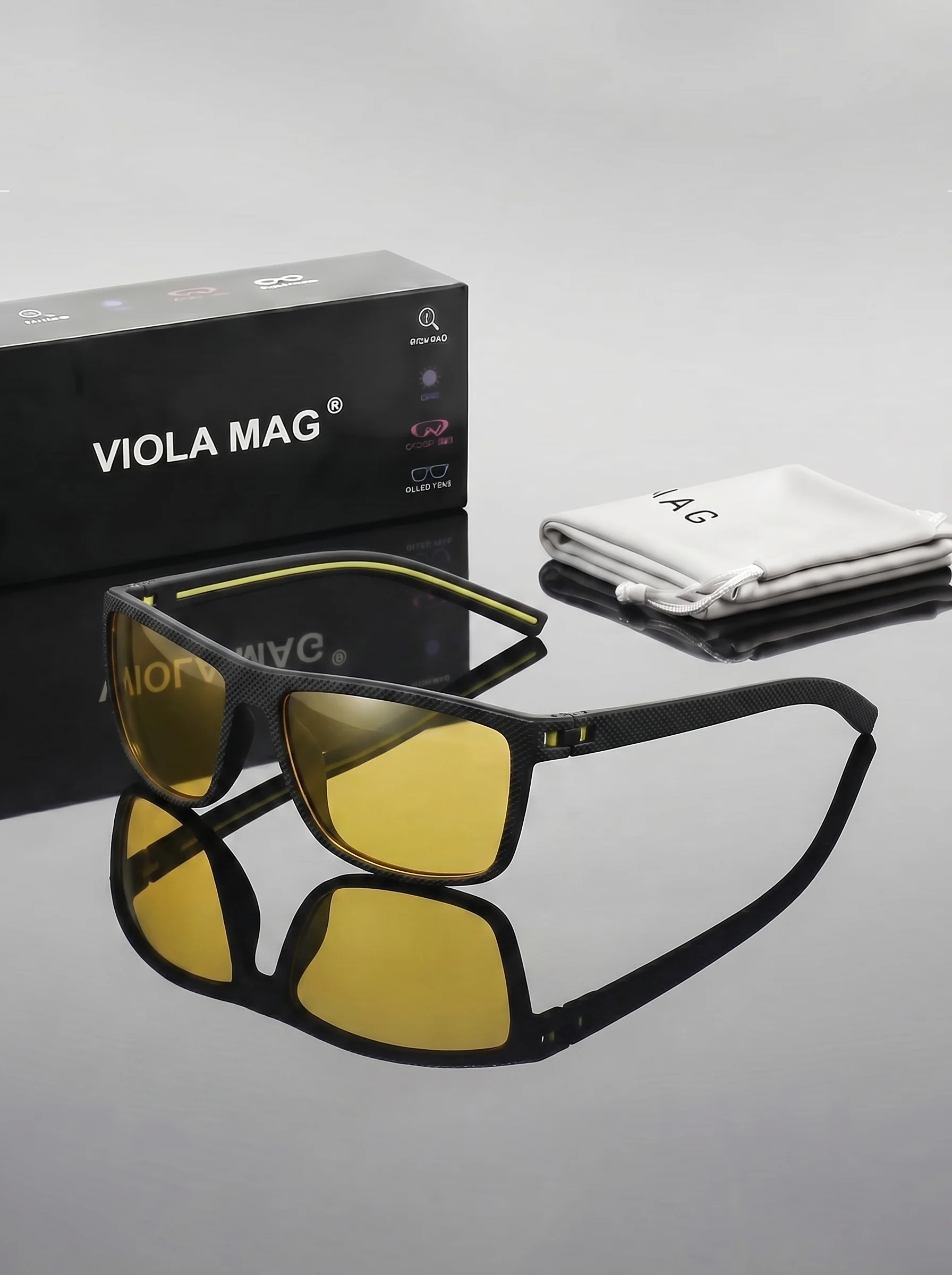 VIOLA MAG Sports Square Sungla - Men'S Fashion Mag 评论和价格
