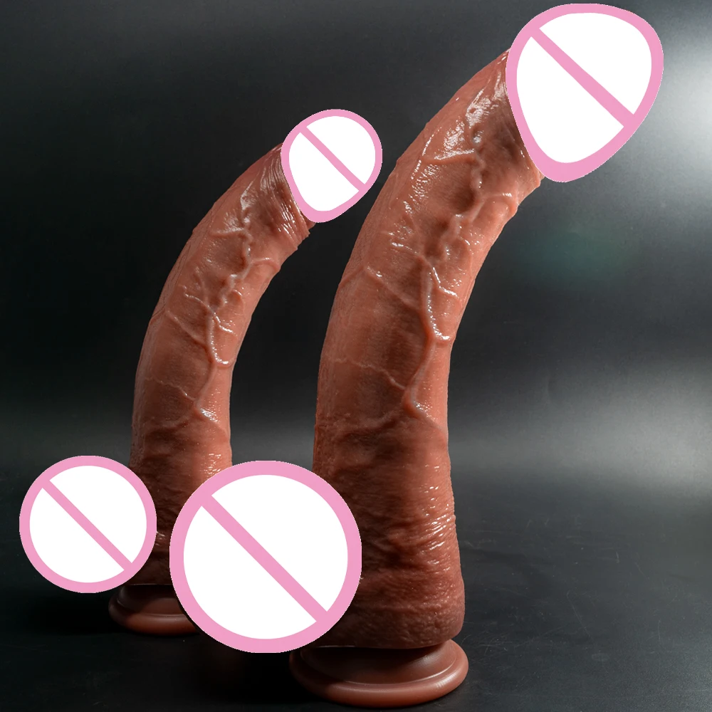 Real Thick Long Dildo Huge Realistic Dildo Penis Skin-Touching Feeling Sex Toys for Woman Men Vagina Anal Massager Sex