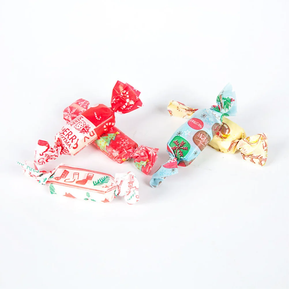 500PCS Christmas Nougat Wrapping Paper Packaging Homemade Chocolates Lollipops Candy Bars Decorative Sugar for