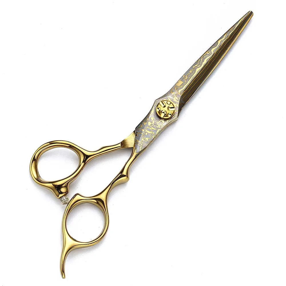 

6" Gold-Coated Salon Scissors Set - Professional Hair Thinning & Texturizing Shears, Precision Barber Tools for Salon & Home