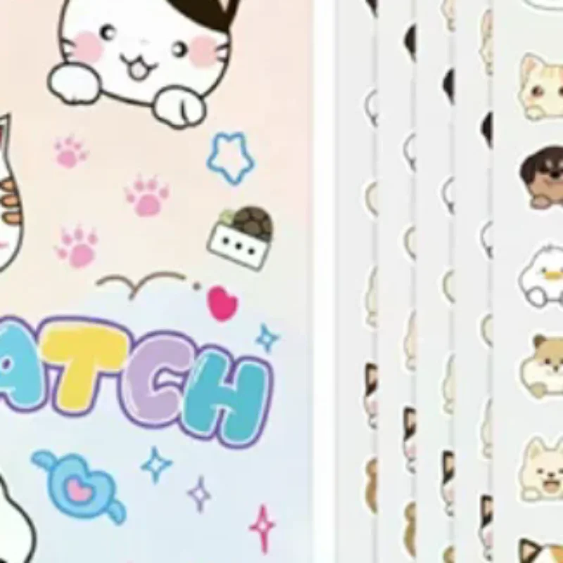 

700pcs Cartoon Themed Cat Dog Shapes Acne Patches Gentle Non Irritating Waterproof Breathable For Daily Facial Use Pimple Sticke